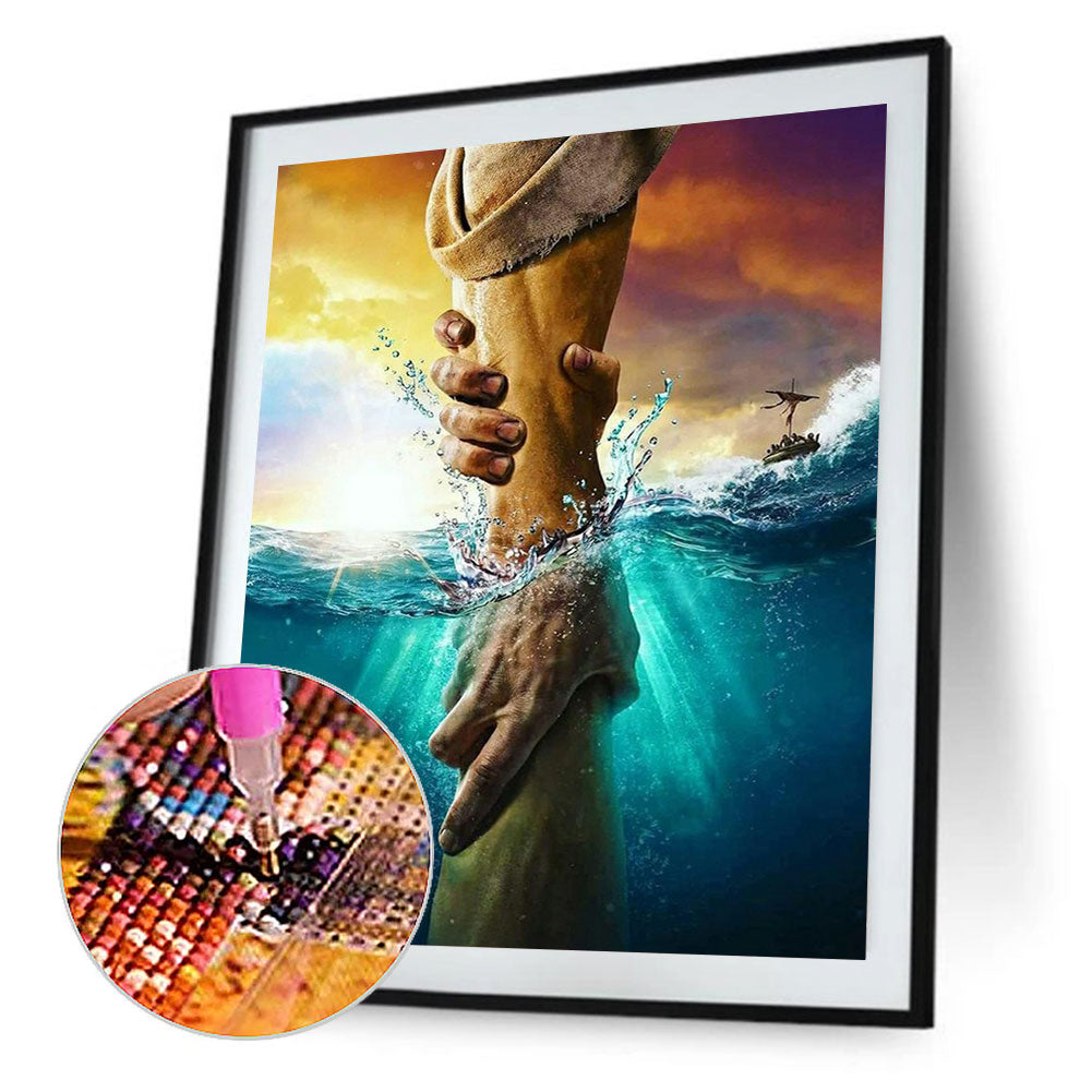 Hands - Full Round Drill Diamond Painting 50*60CM