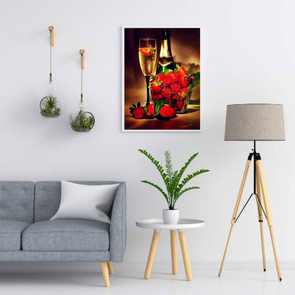 Wine And Glass - Full Round Drill Diamond Painting 50*60CM