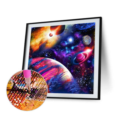 Cosmic Starry Sky - Full Round Drill Diamond Painting 40*40CM