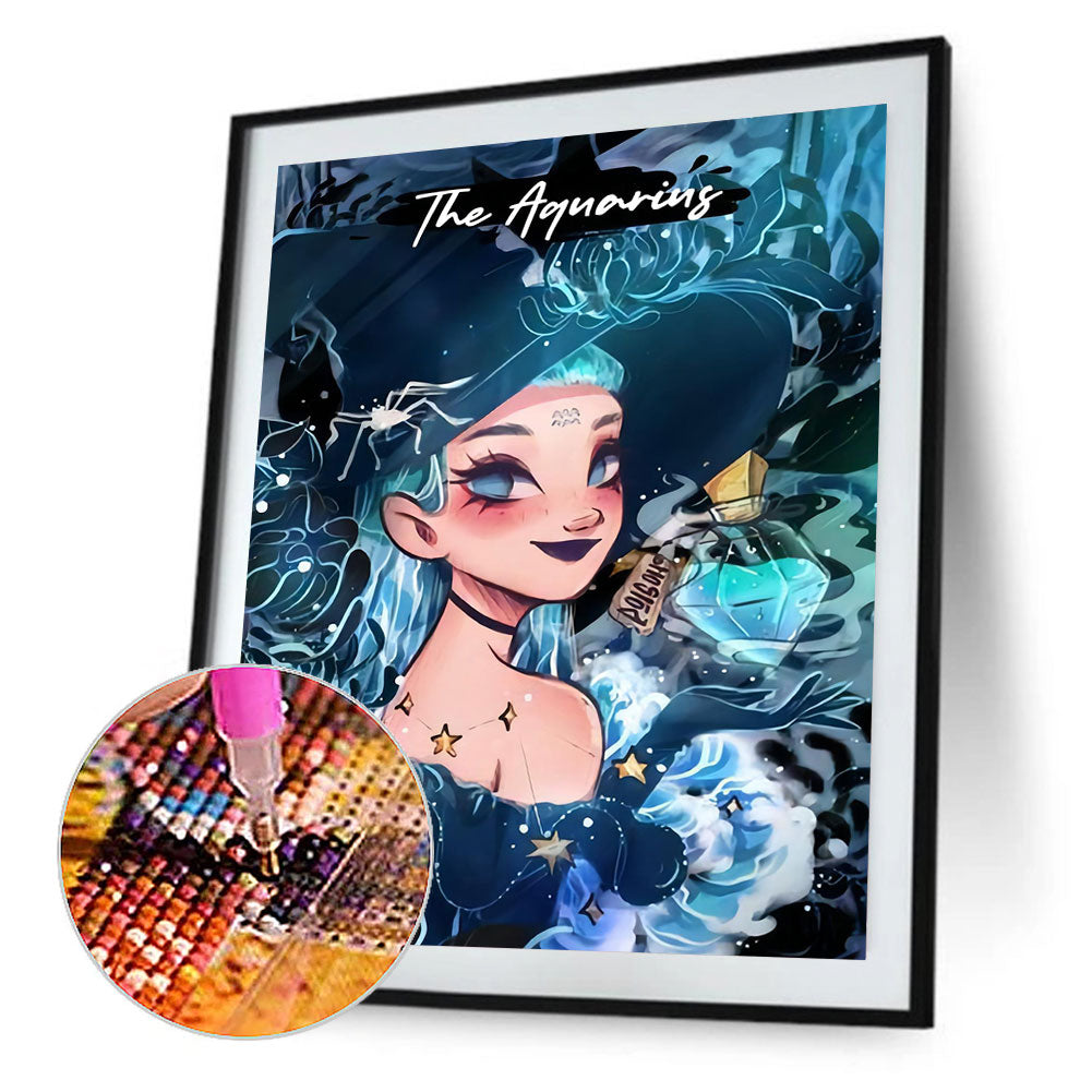 Variety Witch Illustration - Full Round Drill Diamond Painting 30*40CM