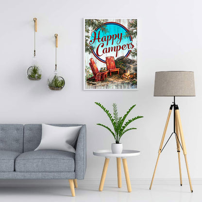 Recreational Camping - Full Round Drill Diamond Painting 40*50CM