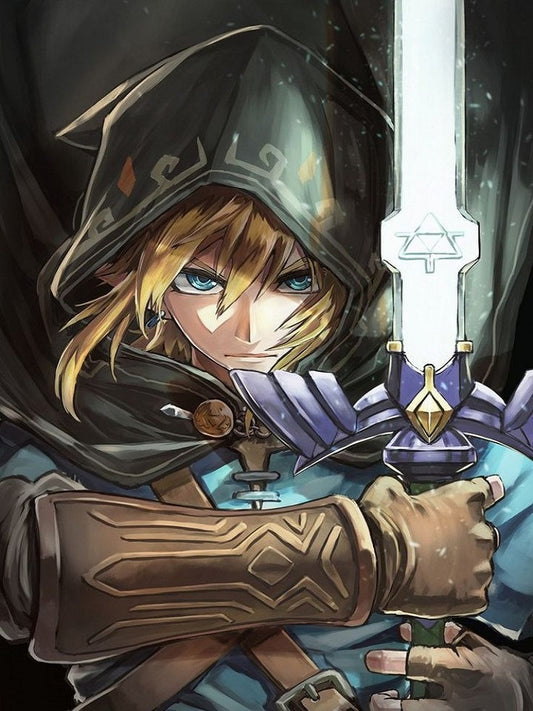 The Legend Of Zelda Link - Full Round Drill Diamond Painting 30*40CM