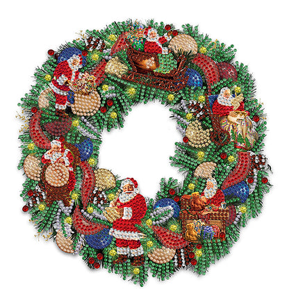 Christmas Wreath - Special Shaped Drill Diamond Painting 30*30CM