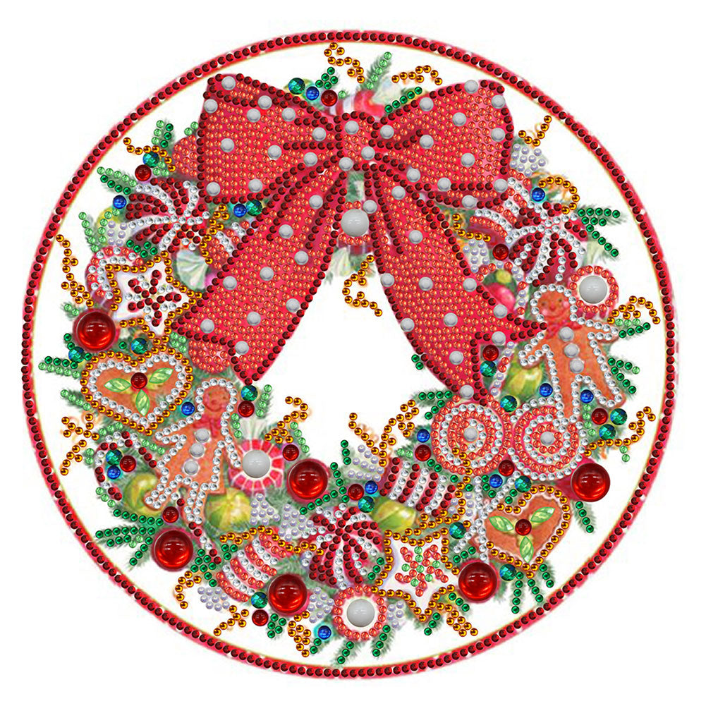 Christmas Wreath - Special Shaped Drill Diamond Painting 30*30CM