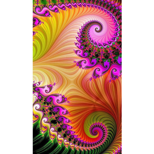 Fractal Abstract Art - Full Round Drill Diamond Painting 40*70CM