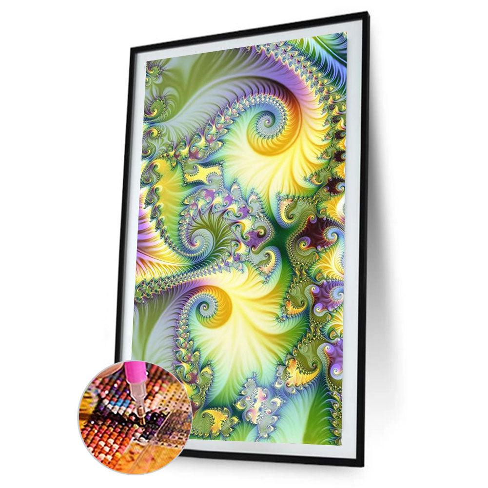 Fractal Abstract Art - Full Round Drill Diamond Painting 40*70CM