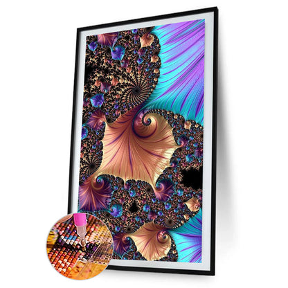 Fractal Abstract Art - Full Round Drill Diamond Painting 40*70CM