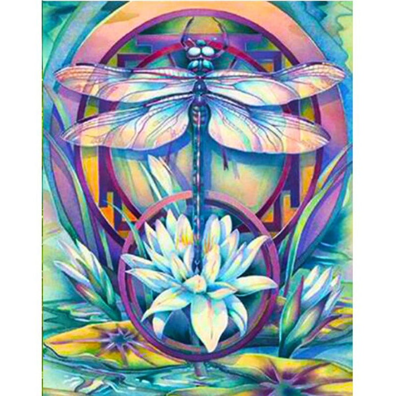Dragonfly 30*40CM(Canvas) Full Round Drill Diamond Painting
