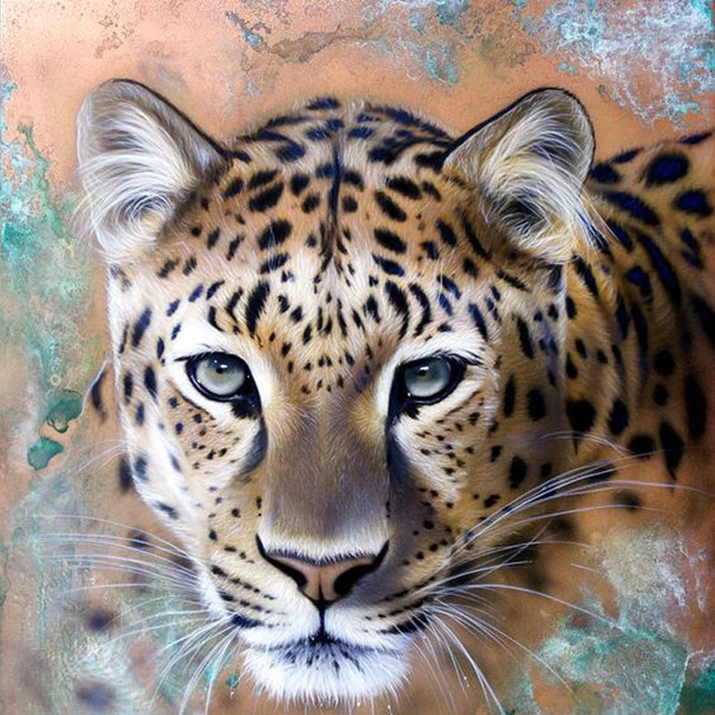 Leopard 50*50CM(Canvas) Full Square Drill Diamond Painting