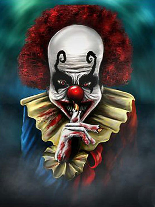 Clown 30*40CM(Canvas) Full Round Drill Diamond Painting