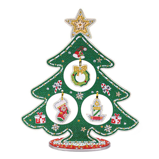 Handmade 5D Diamond Painting Crystal Christmas Desktop Ornament (SDS07)