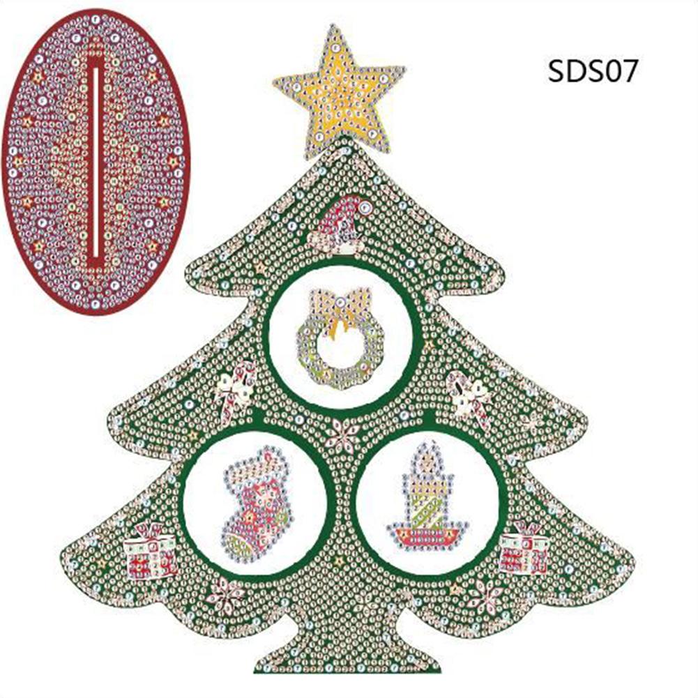 Handmade 5D Diamond Painting Crystal Christmas Desktop Ornament (SDS07)