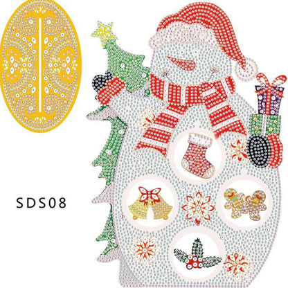 Handmade 5D Diamond Painting Crystal Christmas Desktop Ornament (SDS08)