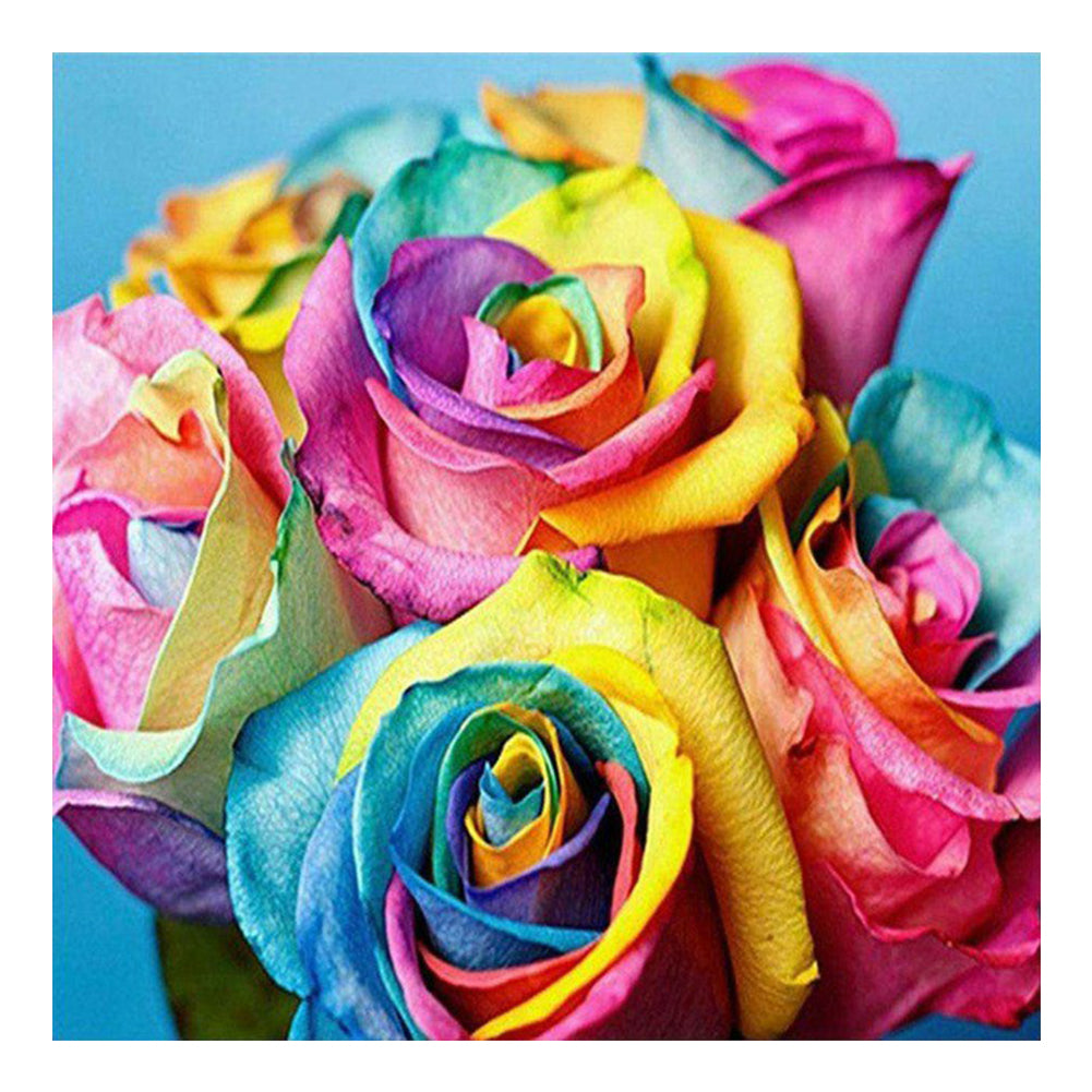 Colorful Roses - Full Round Drill Diamond Painting 50*50CM