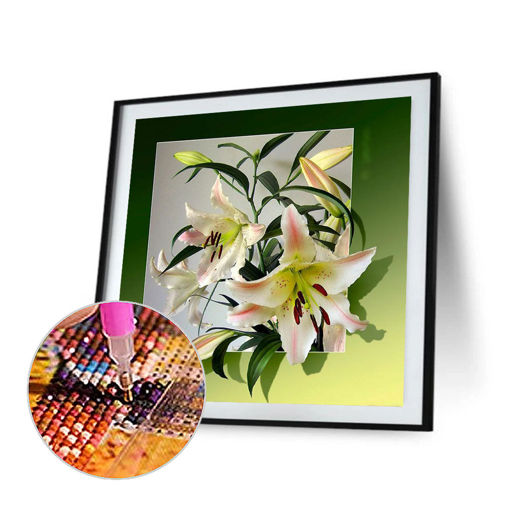 Lily Blooms - Full Square Drill Diamond Painting 50*50CM