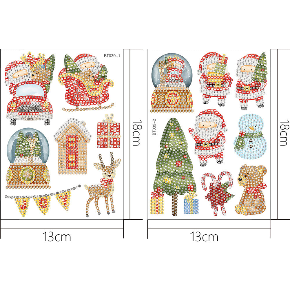 2pcs Craft Stickers Crafts Art Creative Cute Greeting Card for Childer Toy Gifts