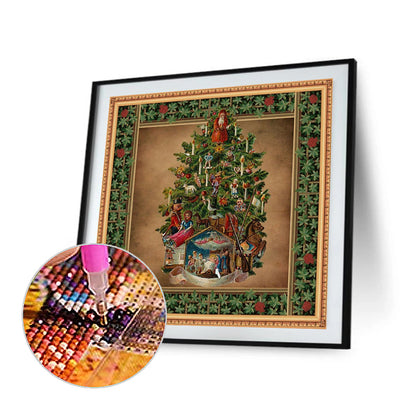 Christmas Tree - Full Round Drill Diamond Painting 30*30CM