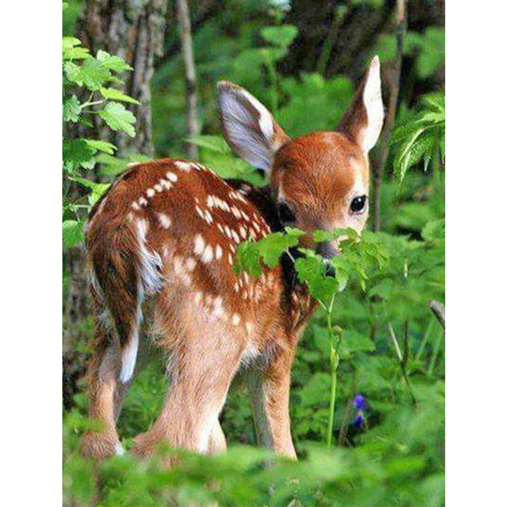 Deer - Full Round Drill Diamond Painting 50*60CM