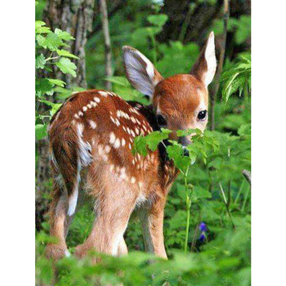 Deer - Full Round Drill Diamond Painting 50*60CM