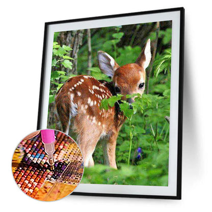 Deer - Full Round Drill Diamond Painting 50*60CM