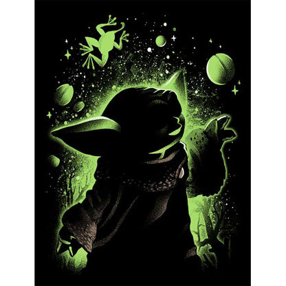 Yoda Silhouette - Full Round Drill Diamond Painting 30*40CM