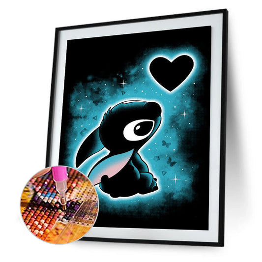 Stitch Silhouette - Full Round Drill Diamond Painting 40*50CM