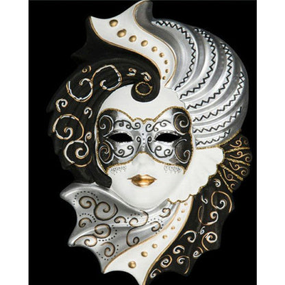 Mask Woman - Full Round Drill Diamond Painting 50*60CM