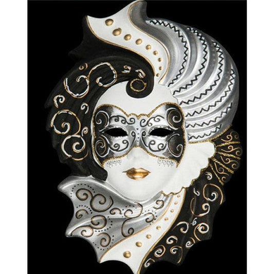 Mask Woman - Full Round Drill Diamond Painting 50*60CM