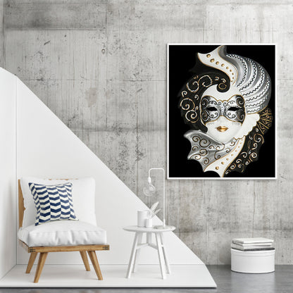 Mask Woman - Full Round Drill Diamond Painting 50*60CM