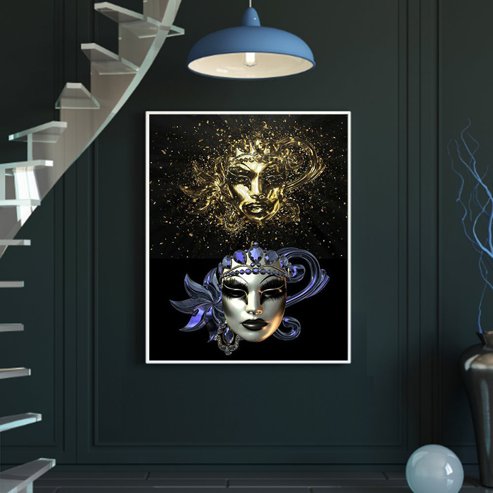 Mask Woman - Full Round Drill Diamond Painting 50*60CM