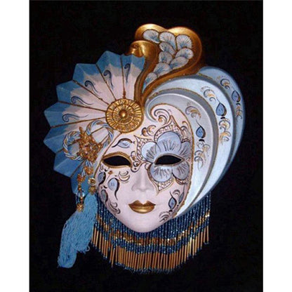 Mask Woman - Full Round Drill Diamond Painting 50*60CM
