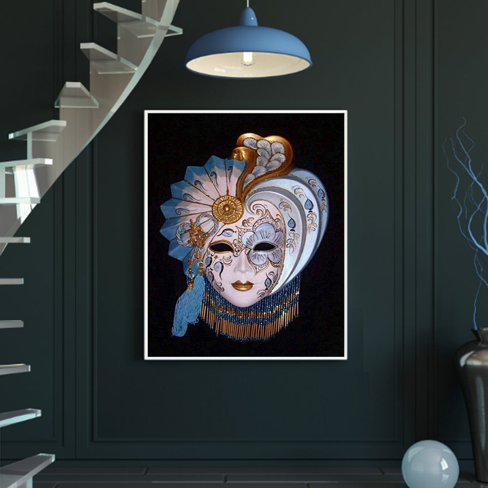 Mask Woman - Full Round Drill Diamond Painting 50*60CM