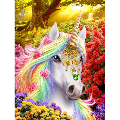 Rainbow Horse - Full Round Drill Diamond Painting 50*60CM