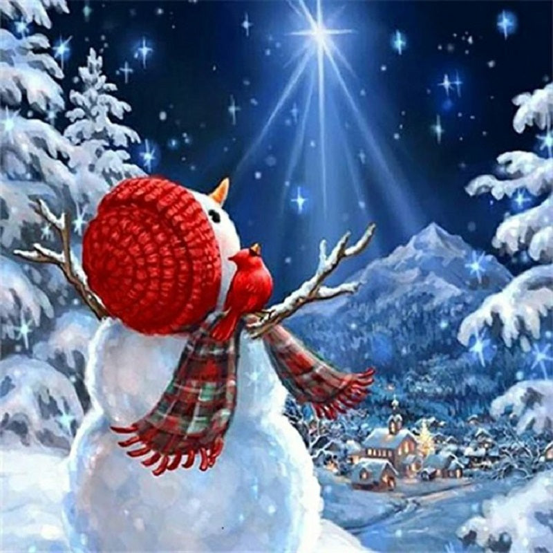 Snowman - Full Square Drill Diamond Painting 50*50CM