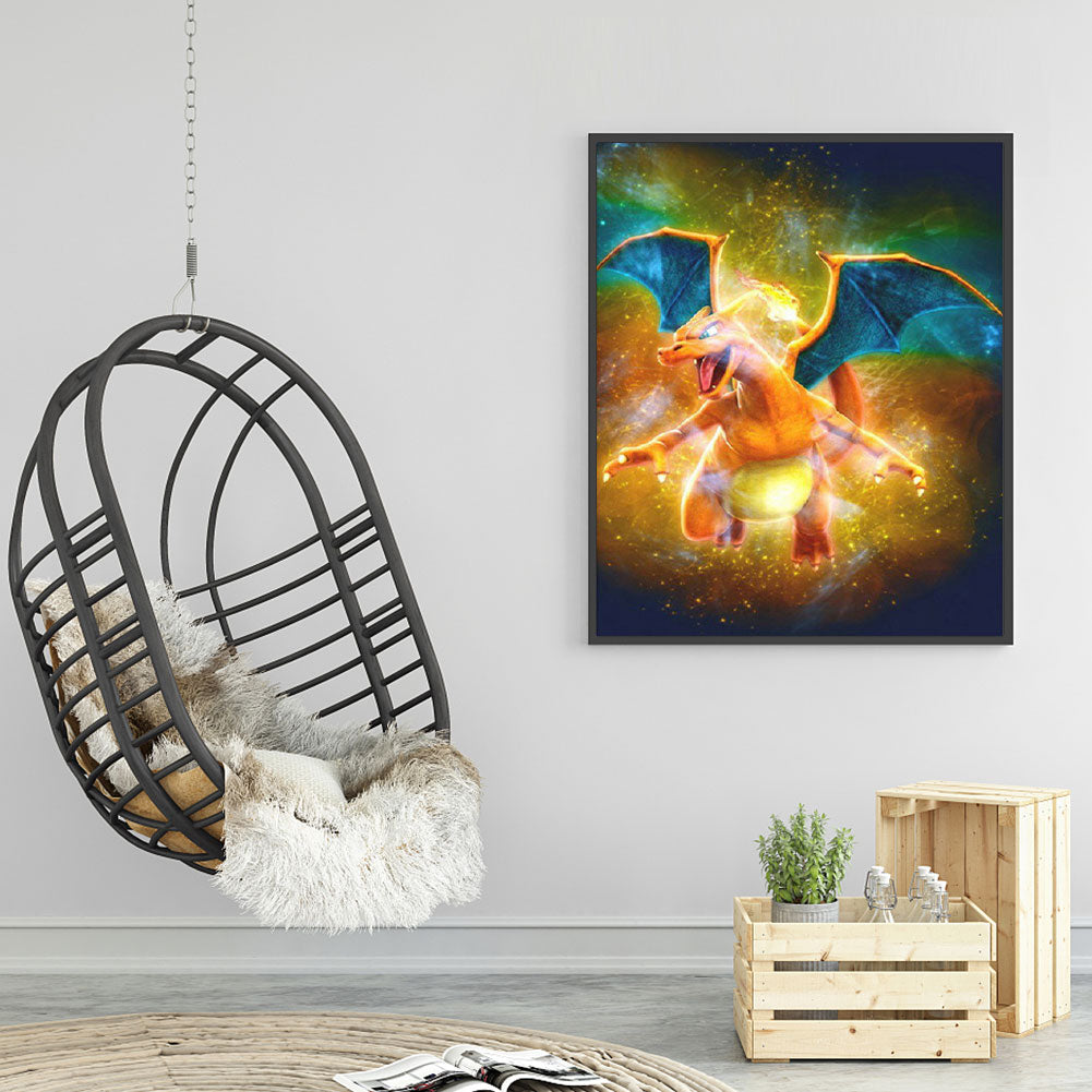 Charizard - Full Round Drill Diamond Painting 30*40CM