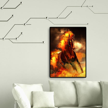 Flame Horse - Full Square Drill Diamond Painting 40*50CM