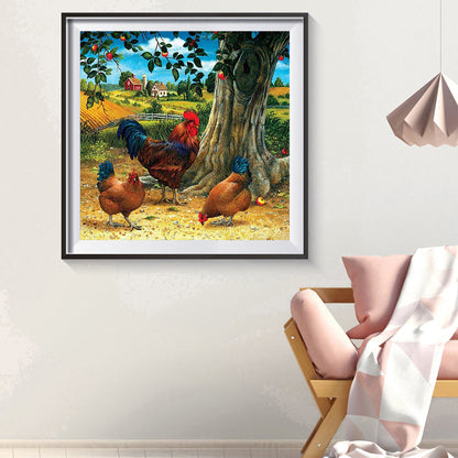 Chicken - Full Square Drill Diamond Painting 50*50CM