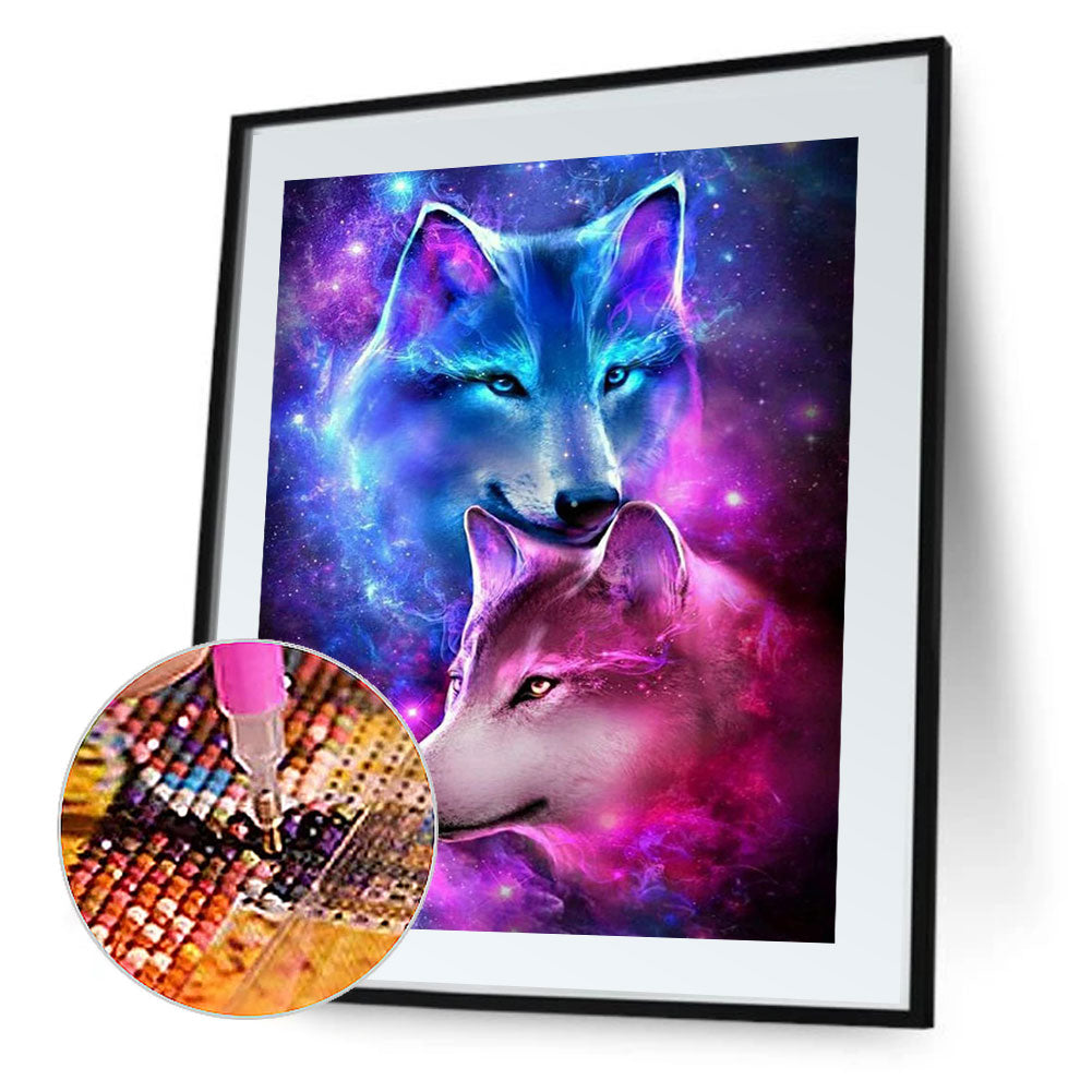 Wolf - Full Round Drill Diamond Painting 50*60CM