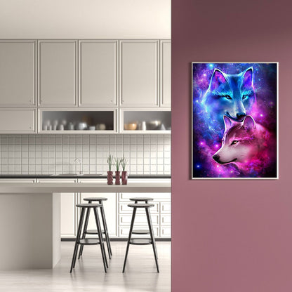 Wolf - Full Round Drill Diamond Painting 50*60CM