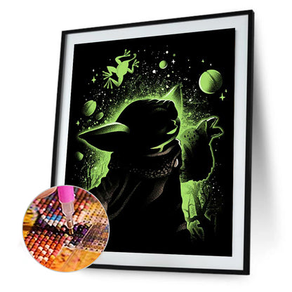 Yoda Silhouette - Full Square Drill Diamond Painting 40*50CM