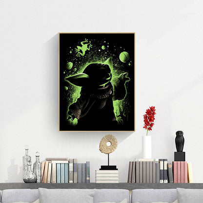 Yoda Silhouette - Full Square Drill Diamond Painting 40*50CM