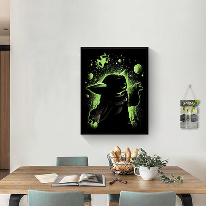 Yoda Silhouette - Full Square Drill Diamond Painting 40*50CM