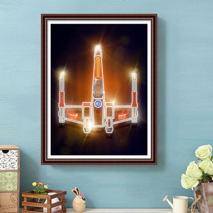 Star Wars Fighter - Full Round Drill Diamond Painting 30*40CM