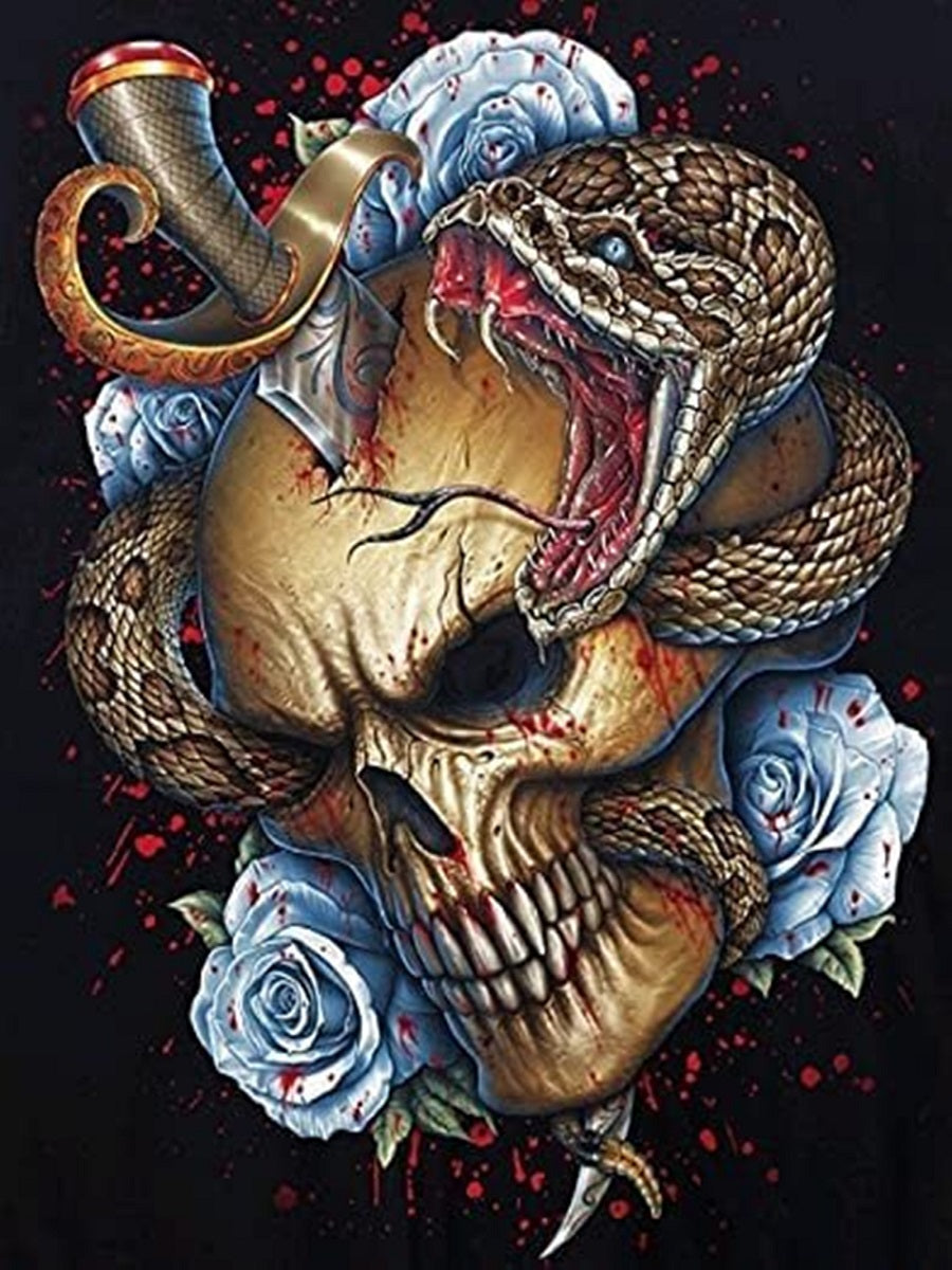 Viper Skull - Full Round Drill Diamond Painting 40*50CM