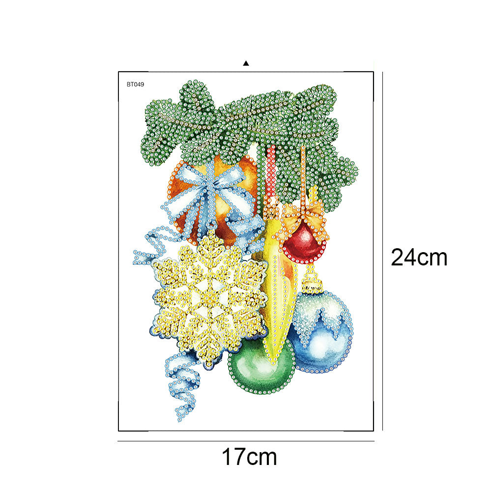 5D Cartoon Sticker Art Craft Christmas Diamond Sticker Rhinestone for Kids Gifts