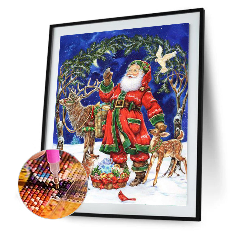 Santa Claus - Full Round Drill Diamond Painting 30*40CM