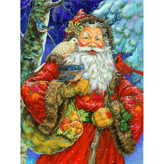 Santa Claus - Full Round Drill Diamond Painting 30*40CM