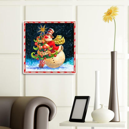 Christmas Snowman - Full Round Drill Diamond Painting 30*30CM