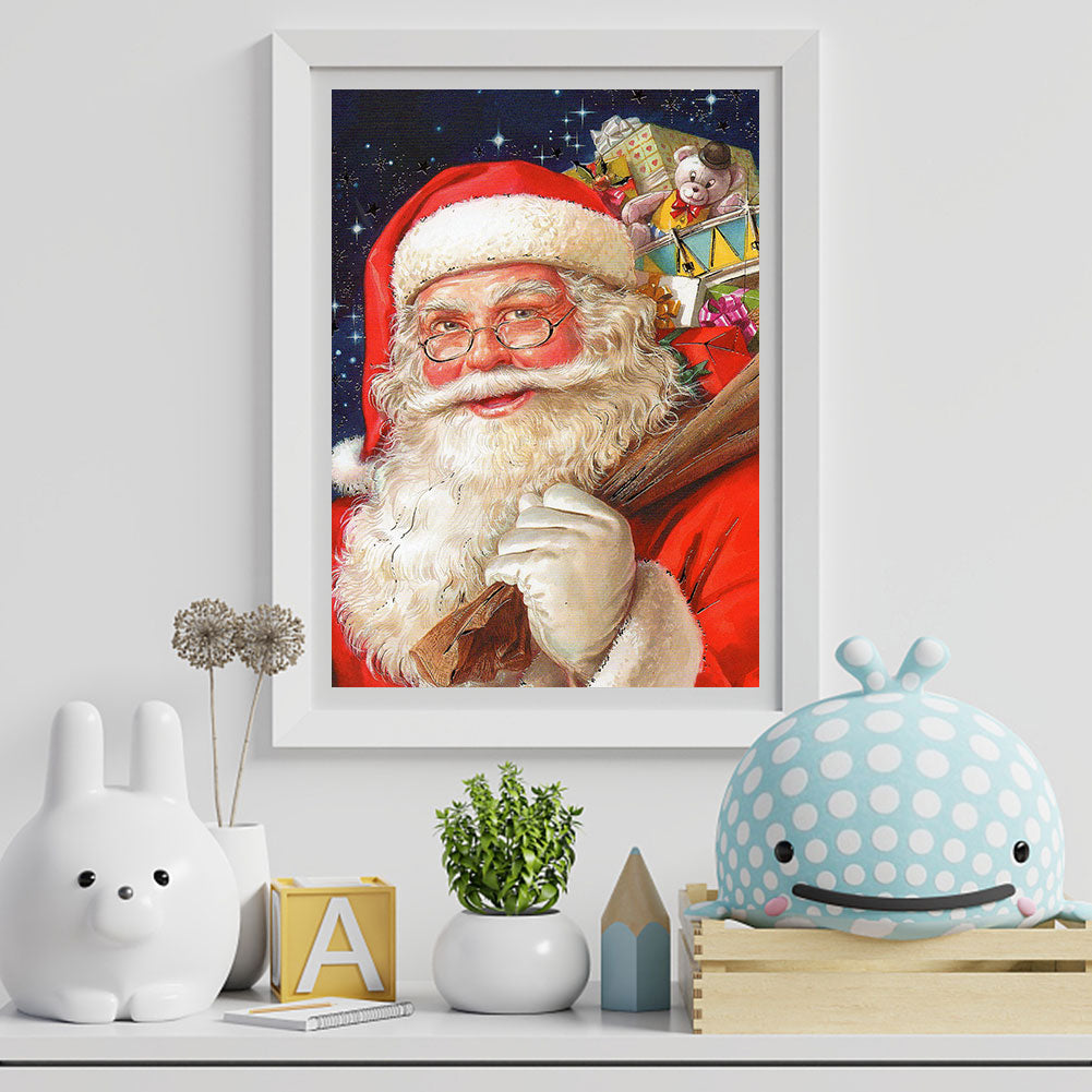 Santa Claus - Full Round Drill Diamond Painting 30*40CM