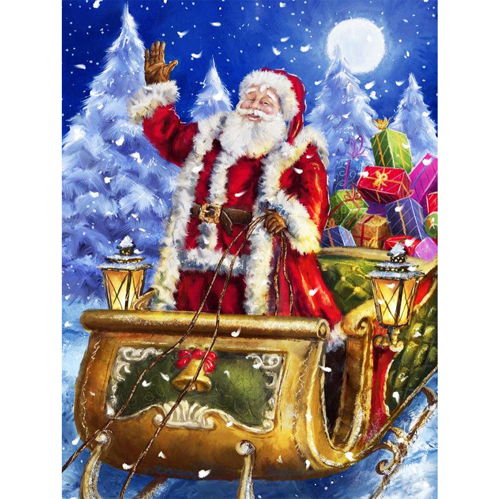 Santa Claus - Full Round Drill Diamond Painting 30*40CM